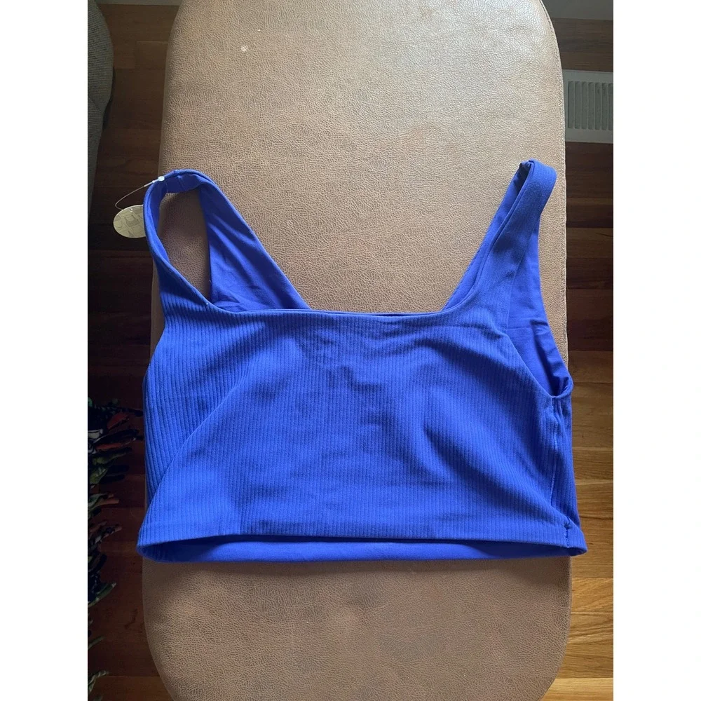 OFFLINE by Aerie Switch Up Bra Royal Blue Ribbed Reversible XL
